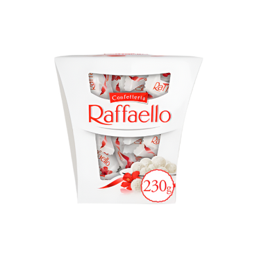 Ferrero Raffaello Coconut & Almond Pralines 230G – Premium Coconut Treat – Buy Online UK